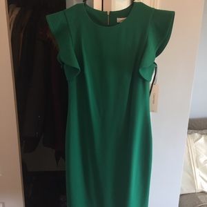 Green Calvin Klein Dress - Brand New - Size 8